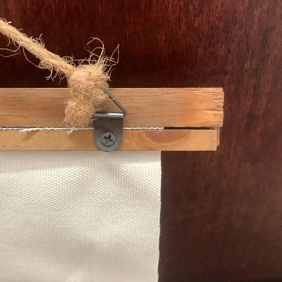 Butterflies Burlap & Wood Scroll Wall Décor - Picture 7 of 15